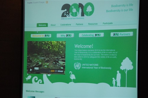 ABS-8 - Launch of the IYB website Secretariat of the Convention on Biological Diversity