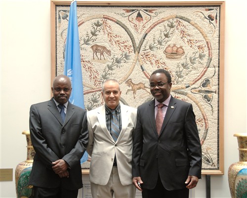 Visit of Luc Gnacadja, UNCCD Executive Secretary, and Melchiade Bukuru, Head of the UNCDD Liaison Office in New York Secretariat of the Convention on Biological Diversity