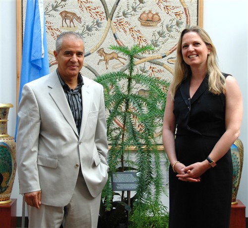 Visit of Andrea Debanne, Airbus Secretariat of the Convention on Biological Diversity