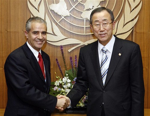 CBD Executive Secretary meets with UN Secretary General ©CBD