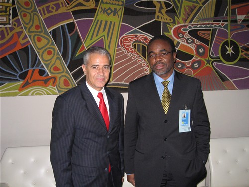 Ahmed Djoghlaf with Luc Gnacadja, UNCCD Executive Secretary ©CBD