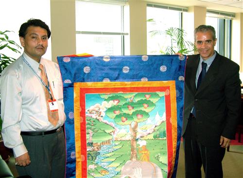 Bhutan donates mural to CBD Museum 