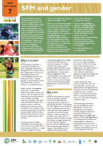 Sustainable Forest Management and Gender