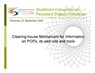 Stockholm Convention: Clearing-House Mechanism for Information on Persistent Organic Pollutants (POPs), its web site and tools