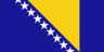 Country flag of Bosnia and Herzegovina