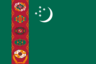 Country flag of Turkmenistan