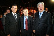 Carlos Alberto Richa, Mayor of Curitiba, Ahmed Djoghlaf, Executive Secretary of CBD and Roberto Requião, Governor of Paraná, at the cocktail party marking the opening of MOP-3