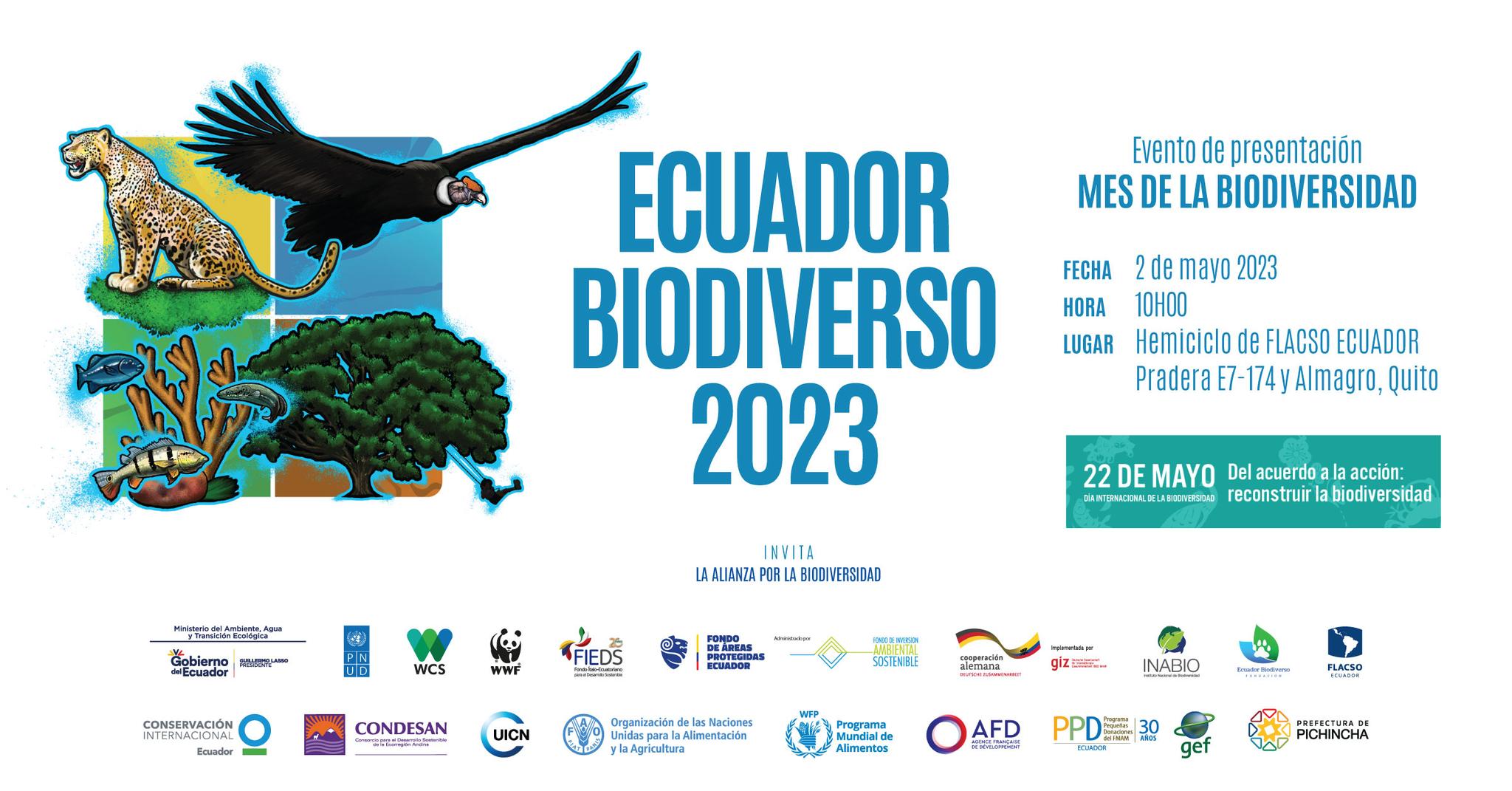 Poster de la celebracion del mes de la biodiversidad