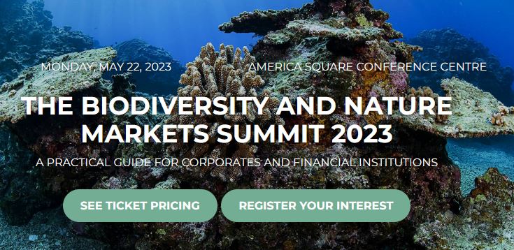 banner The Biodiversity and Nature Markets Summit 2023