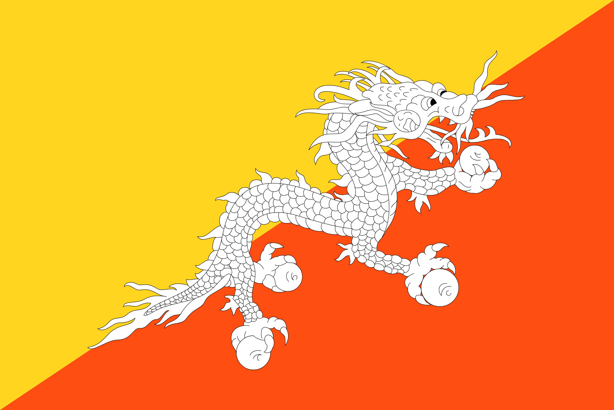 Flag: Bhutan