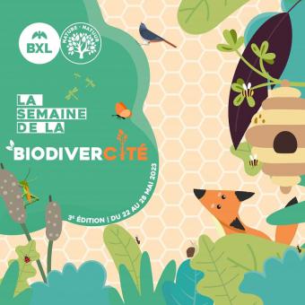 Affiche de la Semaine de la biodiversité à Bruxelles