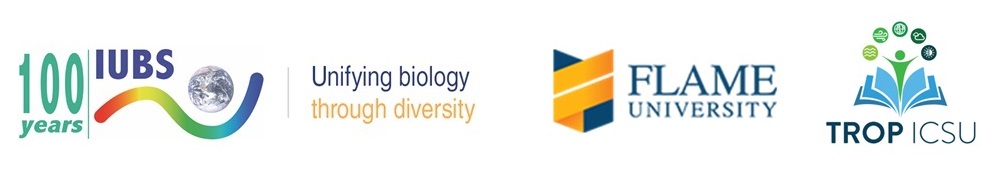 logos of IUBS, Fame University, TROP ICSU