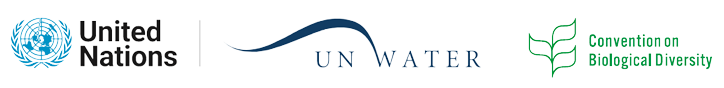 logos of the organizers, UN Water and UN CBD