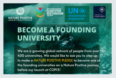 Nature Positives Pledge flyer